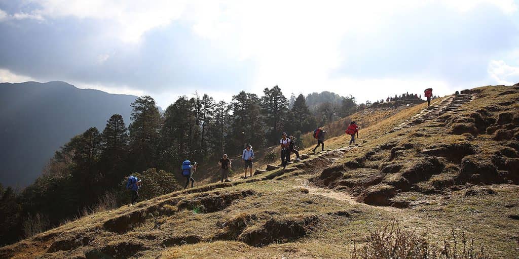 Day 5: Drive to Naya Pul and trek to Tikhedhungga (1540m)