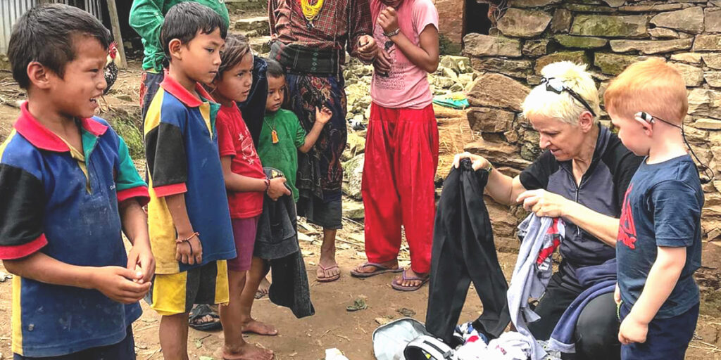 11: Batase Village – Donated goods distribution day.