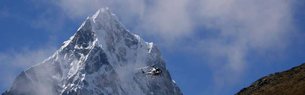 Helicopter Flights over the Everest Region