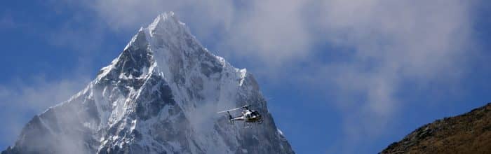 Helicopter Flights over the Everest Region